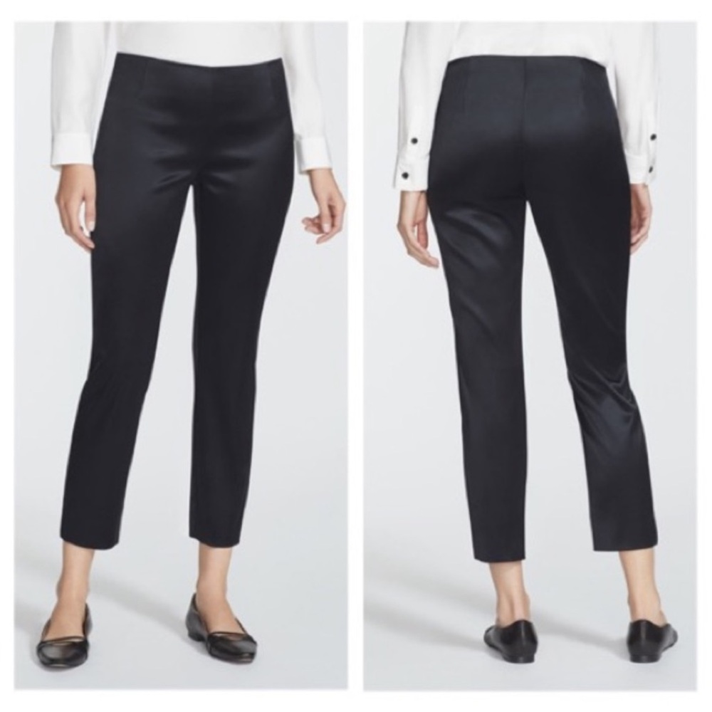 NWT LAFAYETTE 148 NY STANTON Black Pants Plus size 16 new with tags $398